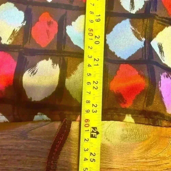 Alfred Dunner Womens 12 Green Multi Color Dot Button Down Long Sleeve Blouse - Picture 6 of 8